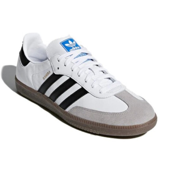 (UK9/EU43-1/3) Adidas Samba OG 'White-Black Gum Sole' B75806